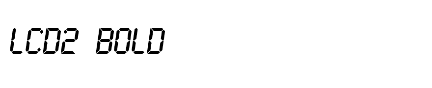 LCD2 Bold