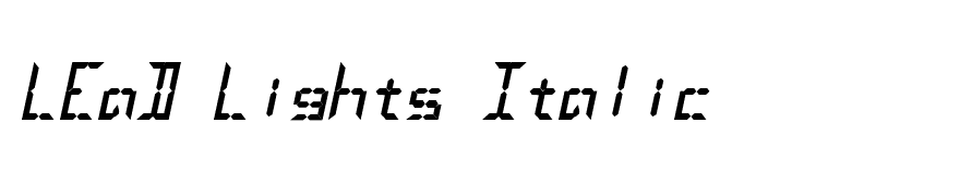 LEaD Lights Italic