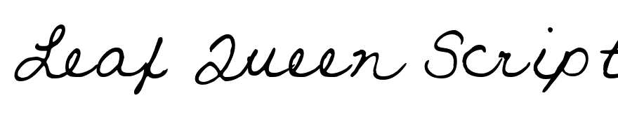 Leaf Queen Script scripty 2