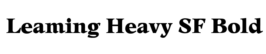 Leaming Heavy SF Bold