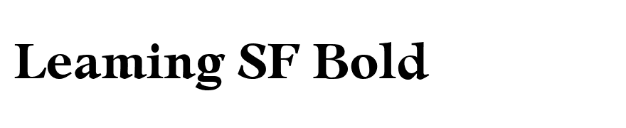 Leaming SF Bold