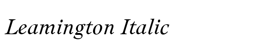 Leamington Italic