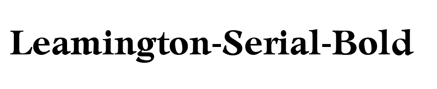Leamington-Serial-Bold