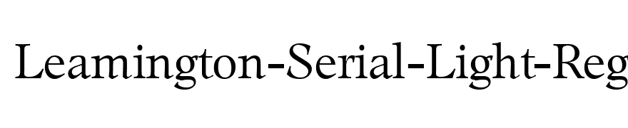 Leamington-Serial-Light-Regular