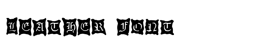 LEATHER FONT