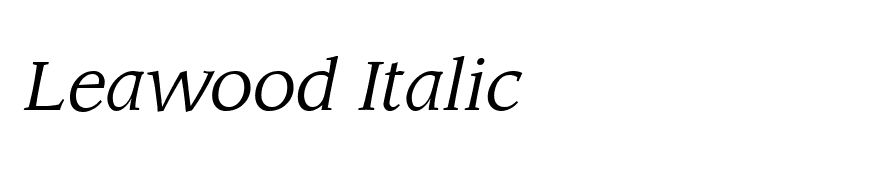 Leawood Italic