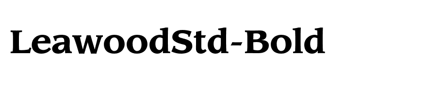 LeawoodStd-Bold
