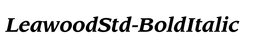 LeawoodStd-BoldItalic