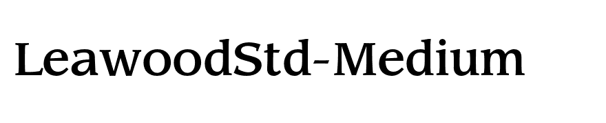 LeawoodStd-Medium