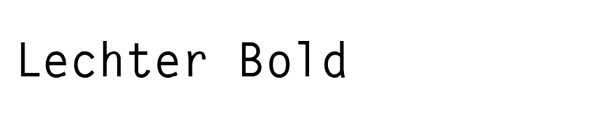 Lechter Bold