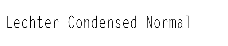 Lechter Condensed Normal
