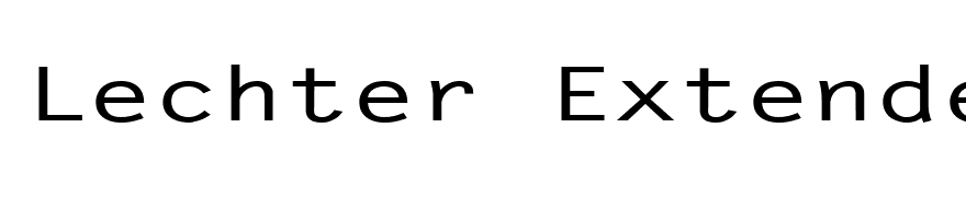 Lechter Extended Bold