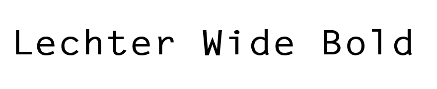 Lechter Wide Bold