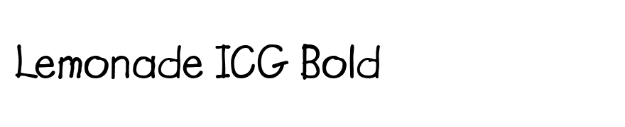 Lemonade ICG Bold