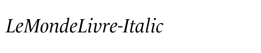 LeMondeLivre-Italic