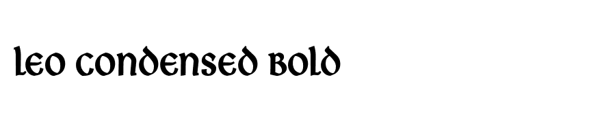 Leo Condensed Bold