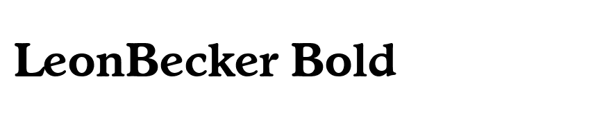 LeonBecker Bold