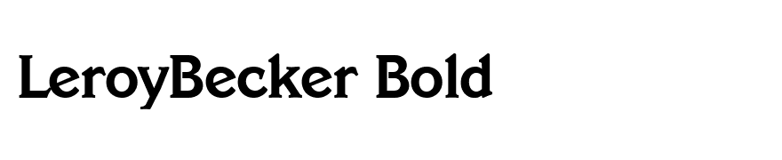 LeroyBecker Bold
