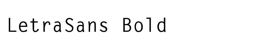 LetraSans Bold