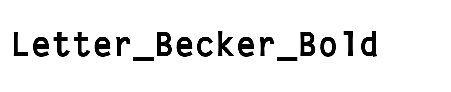 Letter_Becker_Bold