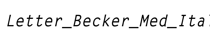 Letter_Becker_Med_Italic