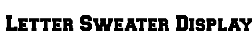 Letter Sweater Display SSi Black