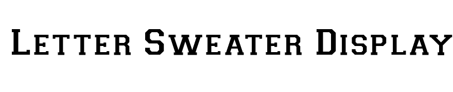 Letter Sweater Display SSi