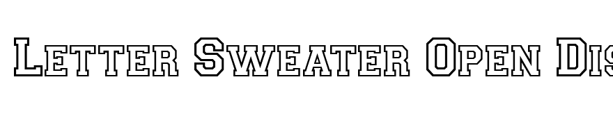 Letter Sweater Open Display SSi Bold