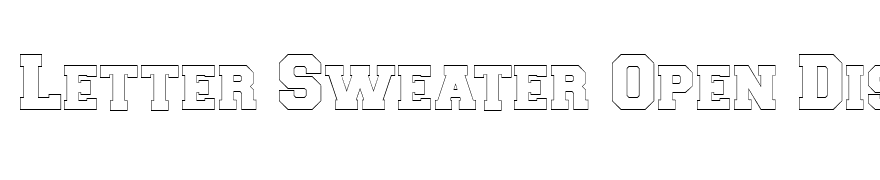 Letter Sweater Open Display SSi Normal