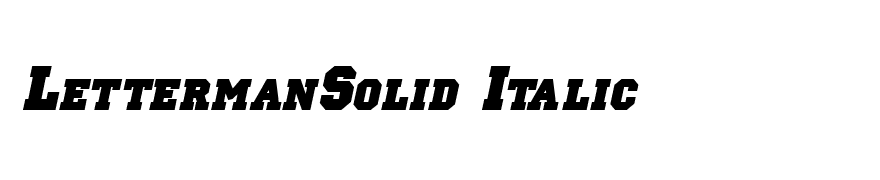 LettermanSolid Italic