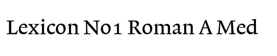 Lexicon No1 Roman A Med