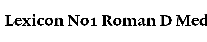 Lexicon No1 Roman D Med