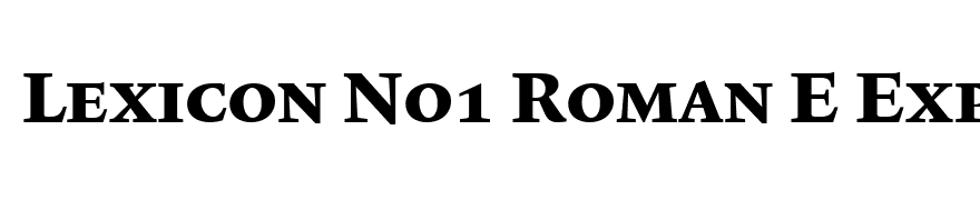 Lexicon No1 Roman E Exp