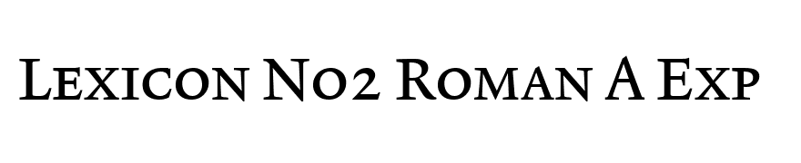 Lexicon No2 Roman A Exp