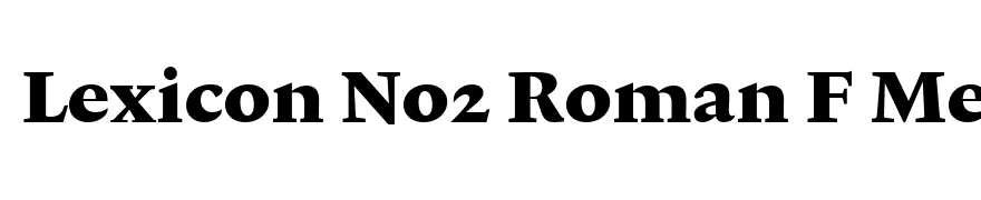 Lexicon No2 Roman F Med