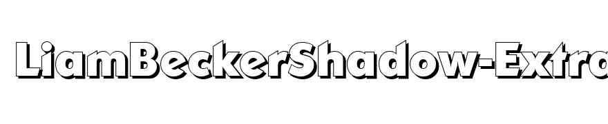 LiamBeckerShadow-ExtraBold-Regular