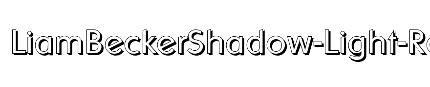 LiamBeckerShadow-Light-Regular