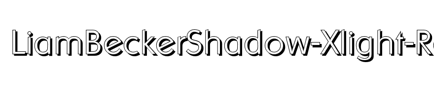 LiamBeckerShadow-Xlight-Regular
