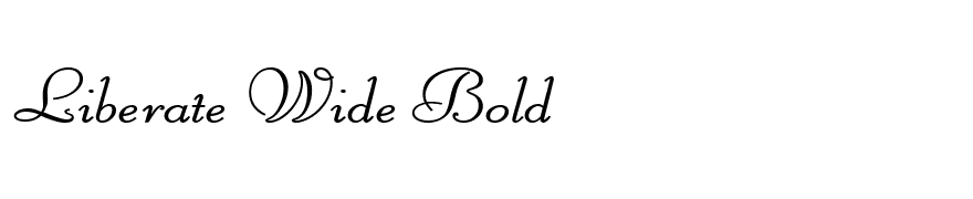 Liberate Wide Bold