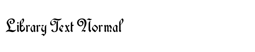 Library Text Normal