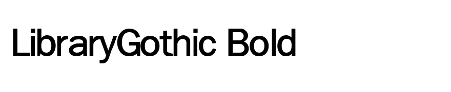 LibraryGothic Bold