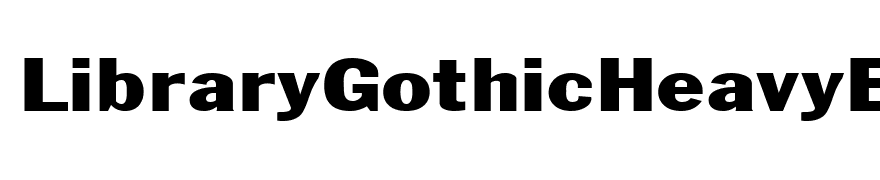 LibraryGothicHeavyExtended