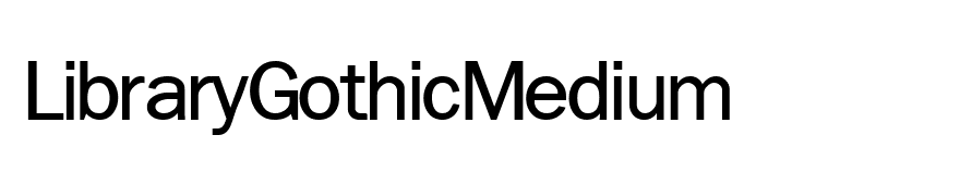 LibraryGothicMedium
