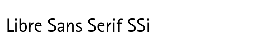 Libre Sans Serif SSi