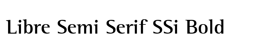Libre Semi Serif SSi Bold