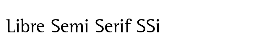 Libre Semi Serif SSi