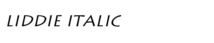 Liddie Italic