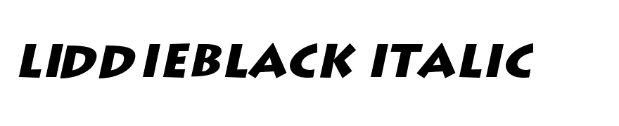 LiddieBlack Italic
