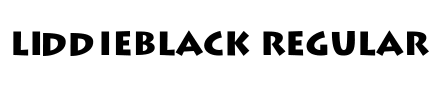 LiddieBlack Regular
