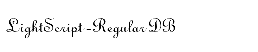 LightScript-Regular DB